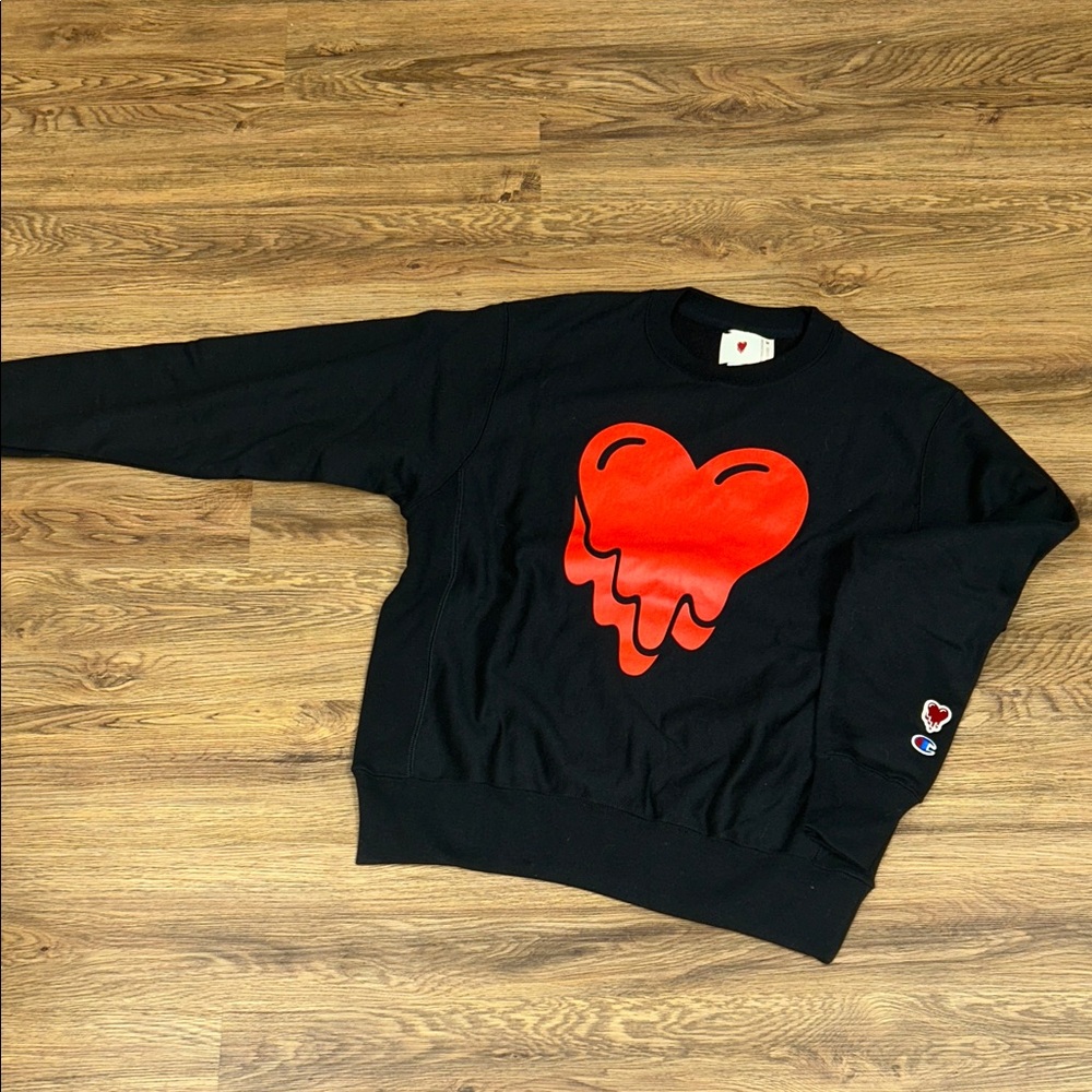 Emotionally Unavailable Black Heart Graphic Men's / unisex Sweater